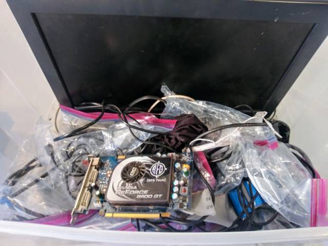 Box of electronics
