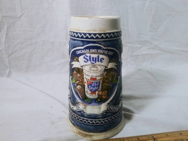 vintage handcrafted beer mug