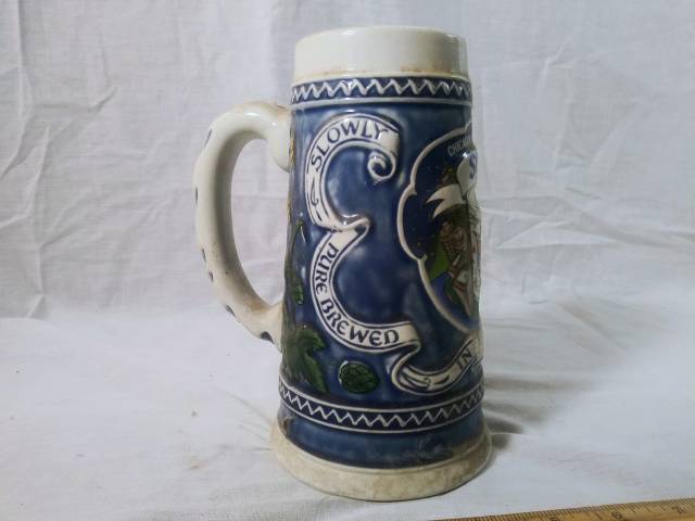 vintage handcrafted beer mug