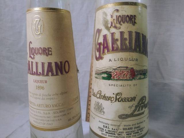 Italian liquor bottles