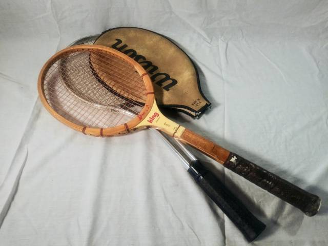 Vintage tennis rackets